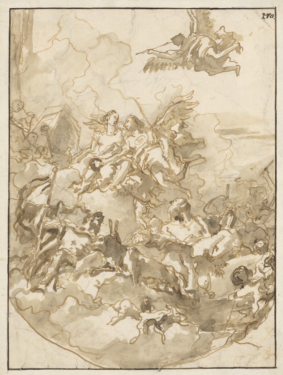 Sketch for a Ceiling with an Allegory of Fortitude and Wisdom 178085