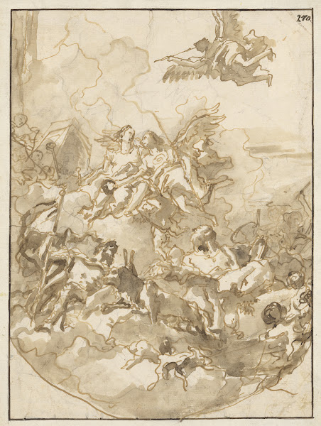 Sketch for a Ceiling with an Allegory of Fortitude and Wisdom 178085