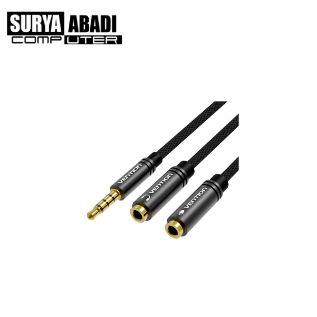 KABEL AUDIO SPLITER 3.5 MALE TO AUDIO VENTION