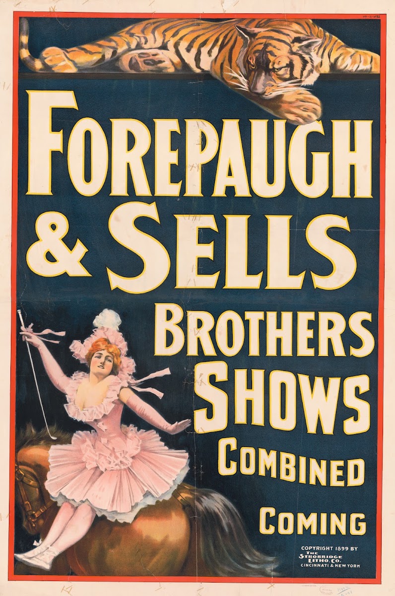 Forepaugh and Sells Brothers shows combined coming 1899