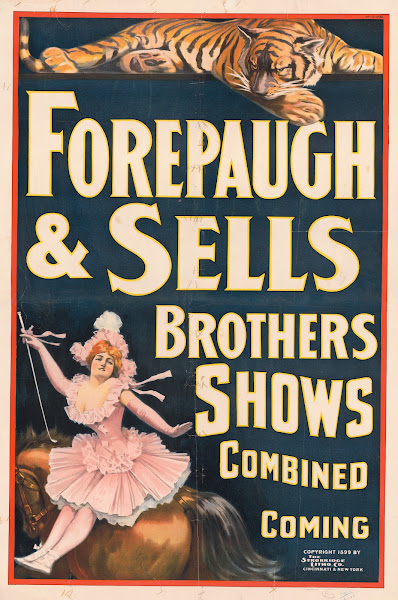 Forepaugh and Sells Brothers shows combined coming 1899