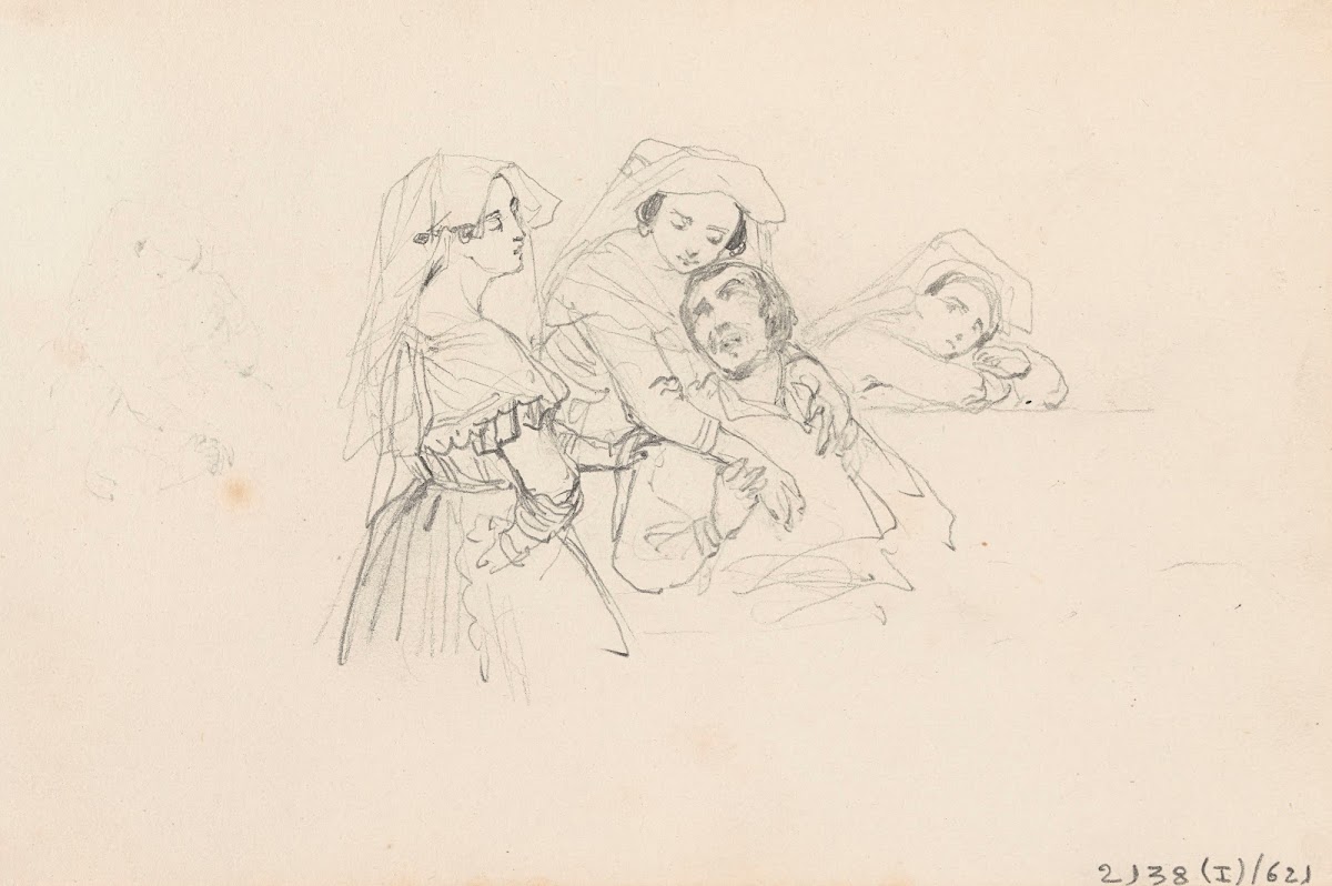 Scene with a Man and Three Women