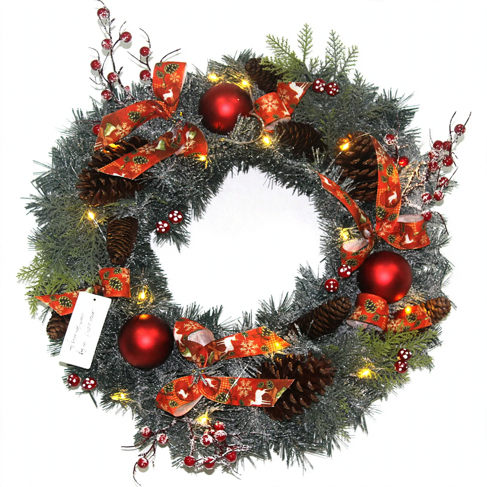PVC Christmas wreath for door and tree
