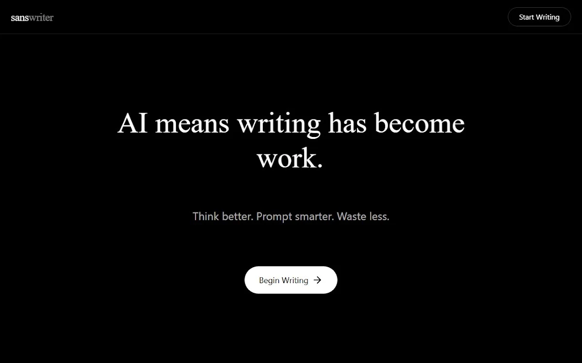 Captura de Sans Writer