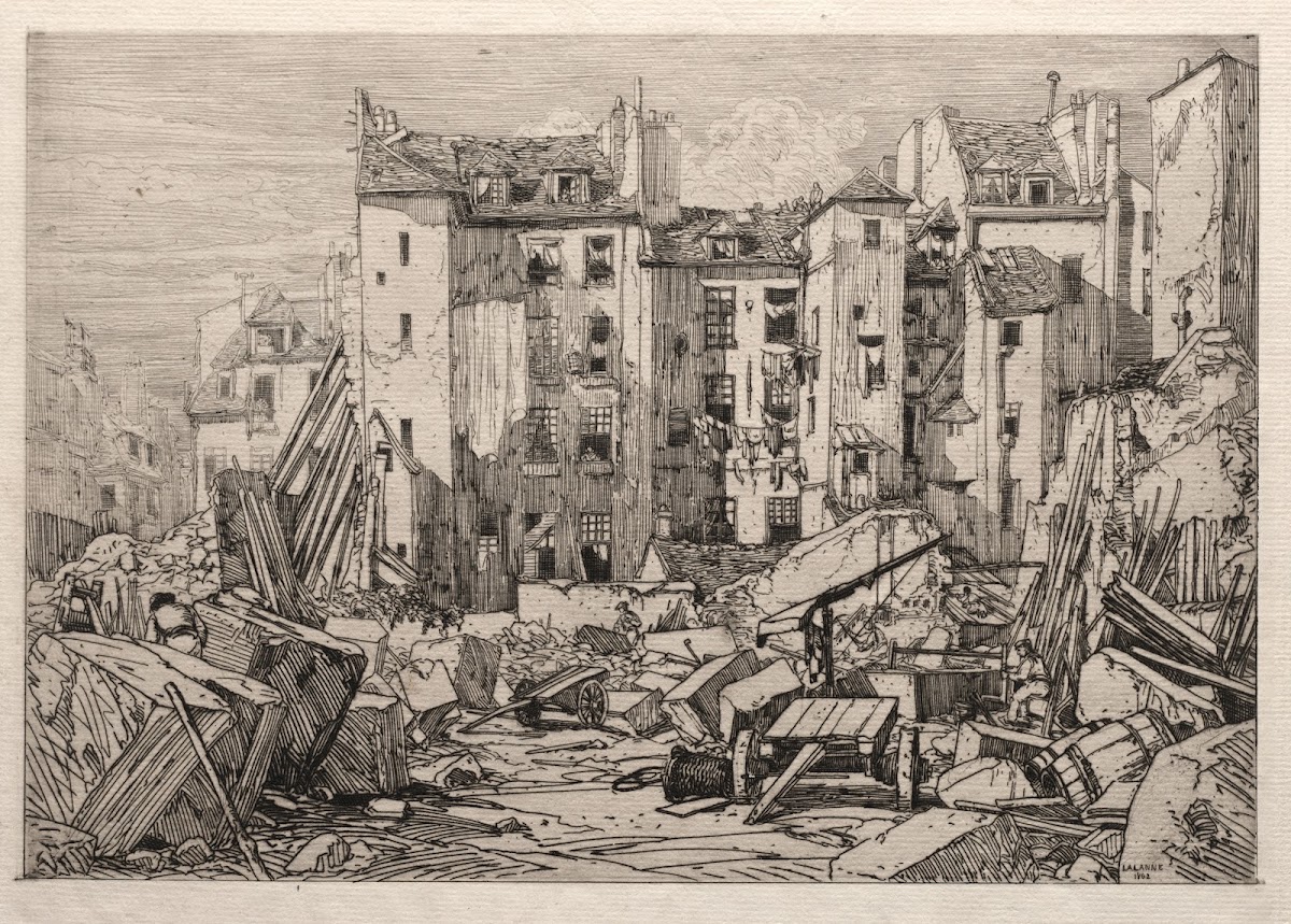 Demolition of Old Houses in Paris 1862