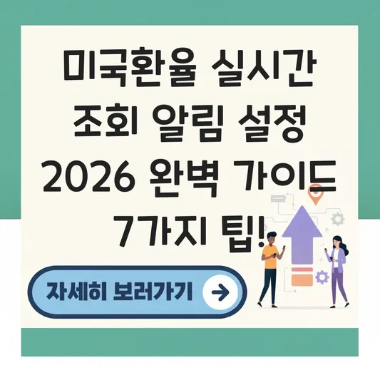 미국환율 실시간 조회 알림 설정 방법