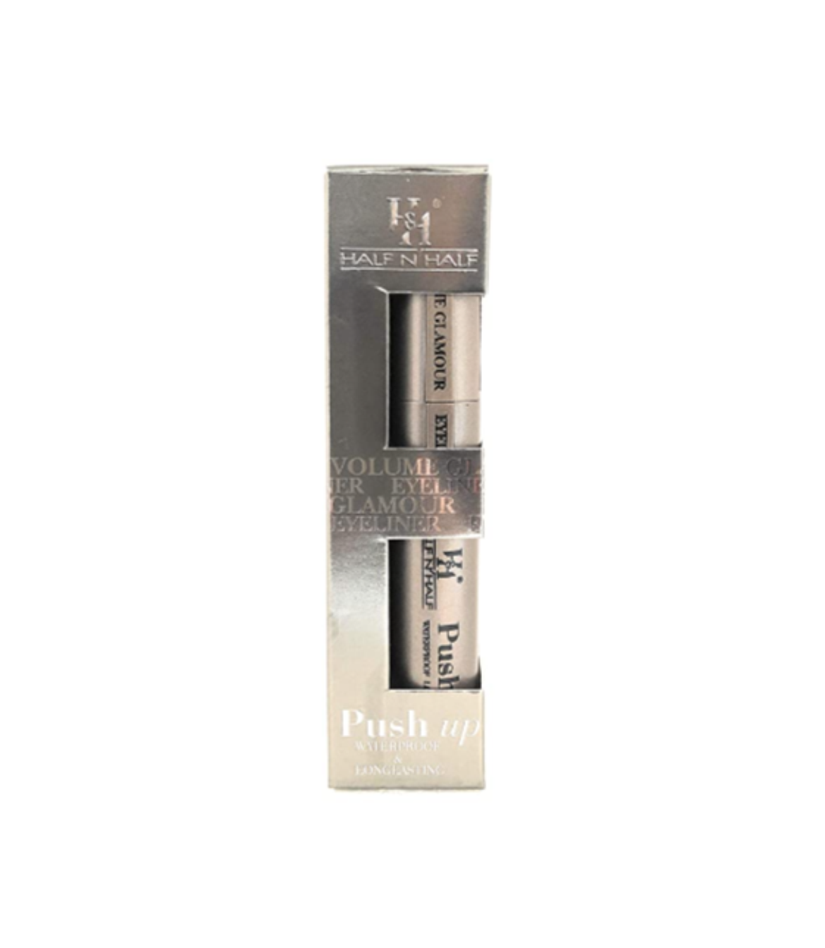 Half N' Half Volume Glamour Push Up Eyeliner 8ml (Pack of 1), Black