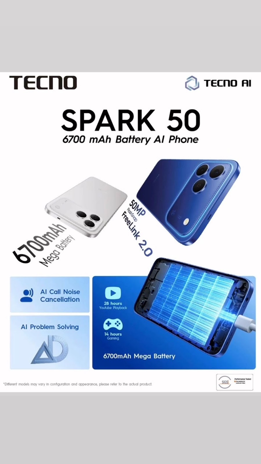 ซื้อ TECNO SPARK 50 ได้แล้ววันนี้ที่ Queen Mobile – แบตเตอรี่ 6,700mAh, กล้อง 50MP, 120Hz แต่จะคุ้มเงินจริงหรือ?
