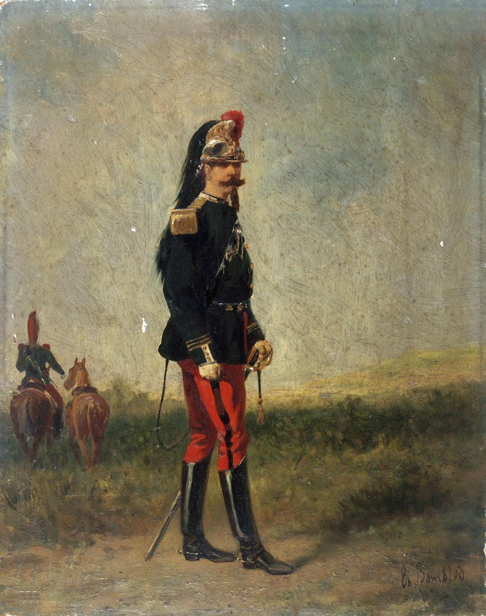 Portrait dun officier de cuirassiers 1860