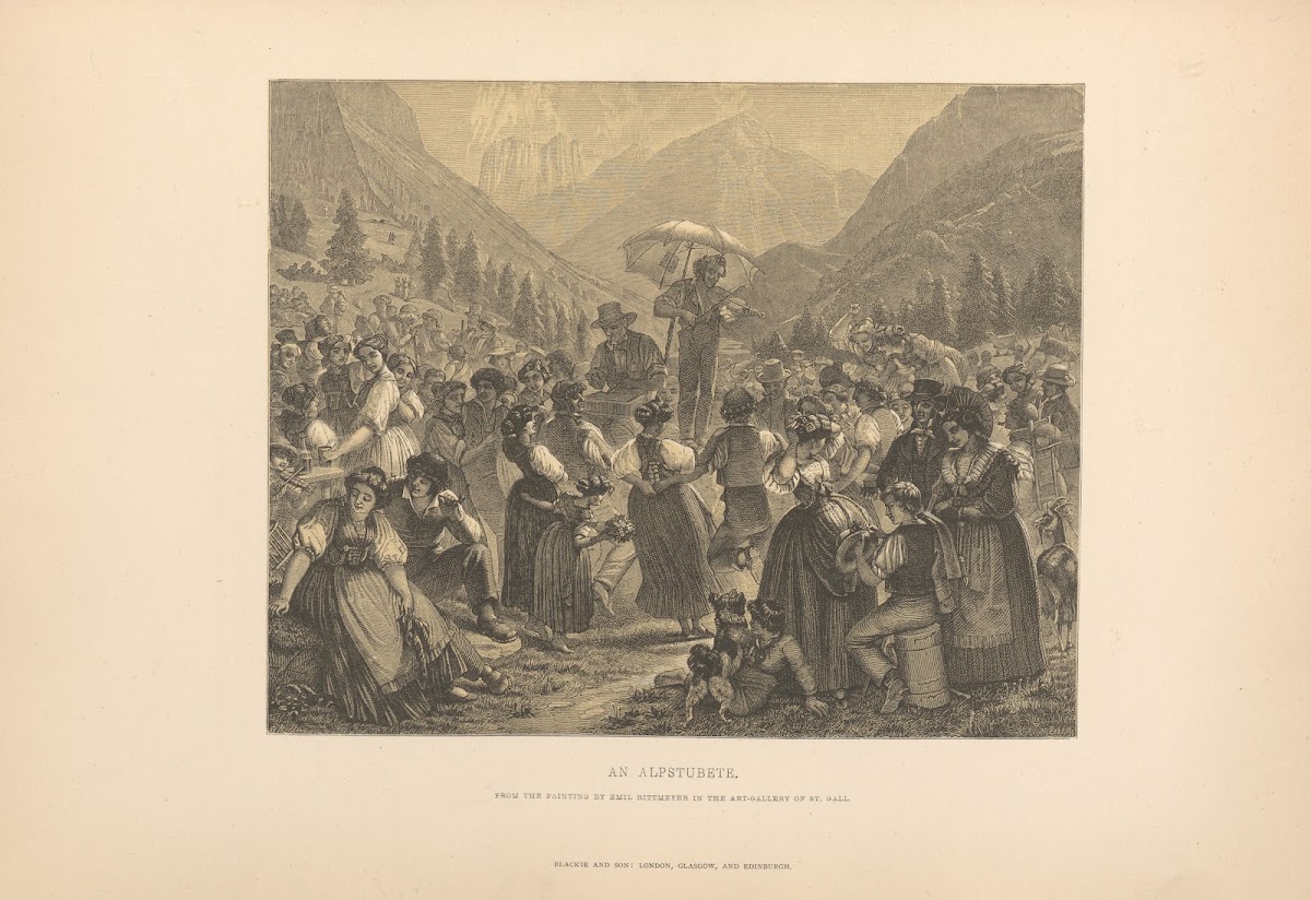 Emil Rittmeyer  An Alpstubete 1881