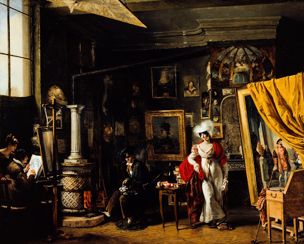 Latelier du peintre T B Bitter 1781 1832 1819 1825