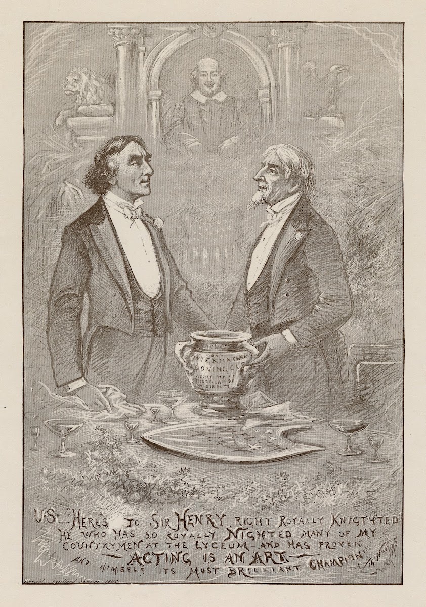 US heres to Sir Henry Irving right royally knighted 1895