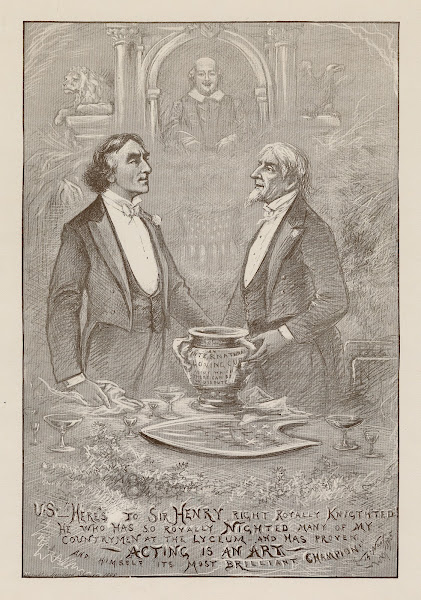 US heres to Sir Henry Irving right royally knighted 1895