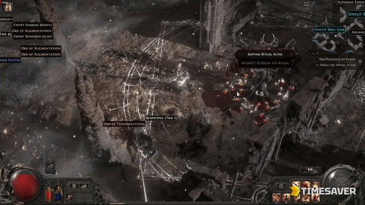 PoE2 Ritual altars on the Atlas — spend Tribute here to work toward An Audience with the King.