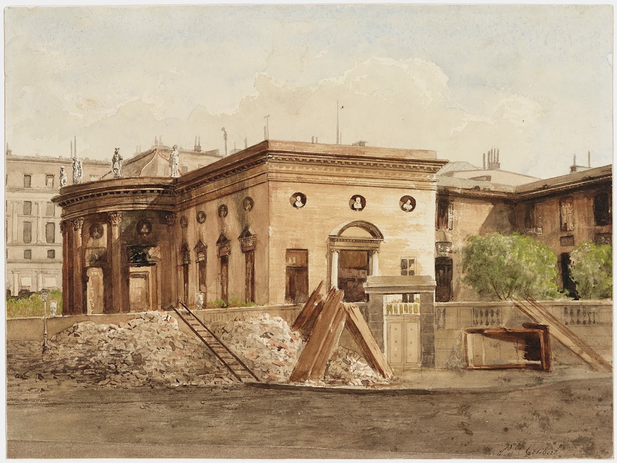 HôTel De Salm AprèS Lincendie De La Commune En 1871 64 Rue De Lille 7èMe Arrondi