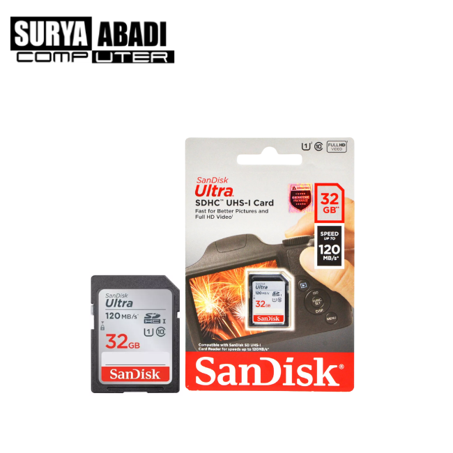 SD CARD SANDISK 32 GB 120 MBPS