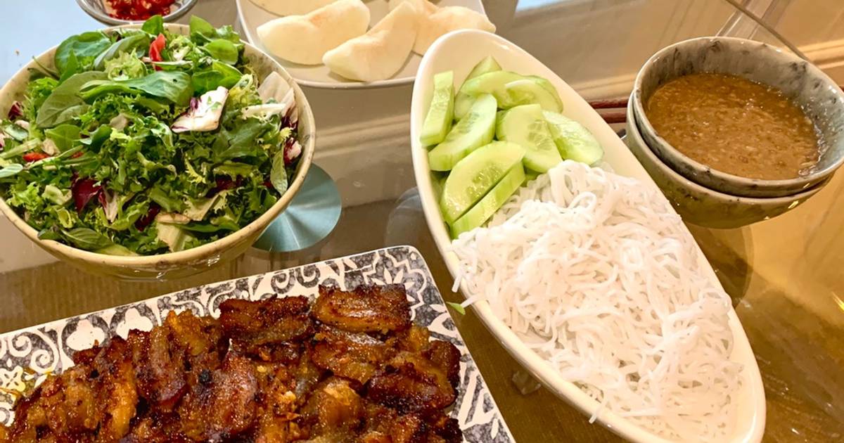 Bún chả nướng chẻo nghệ an