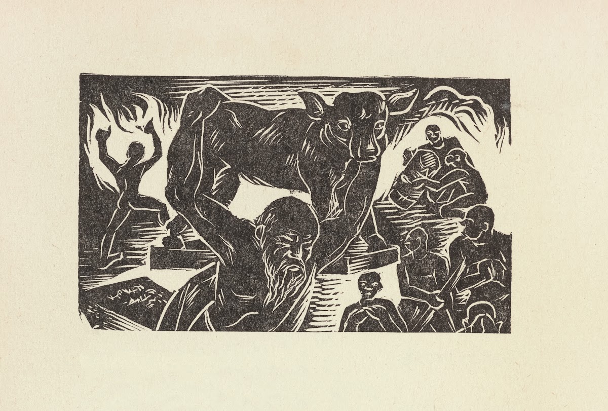 He see the people bow to pray before the cow in holy place and he be vex 1946