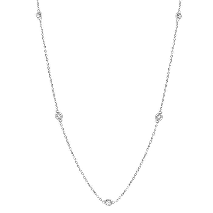 Diamond Station Necklace