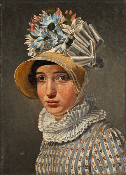 Portrait Of A Lady Probably The Roman Model Maddalena After 1815