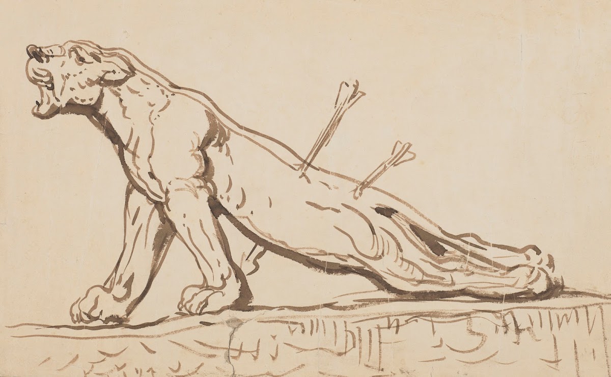 Injured Lioness 1860   1872