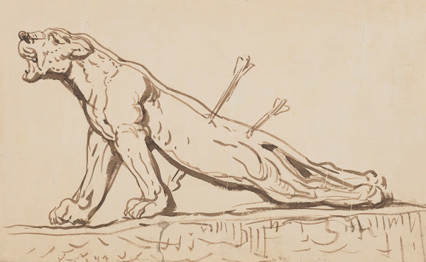 Injured Lioness 1860   1872