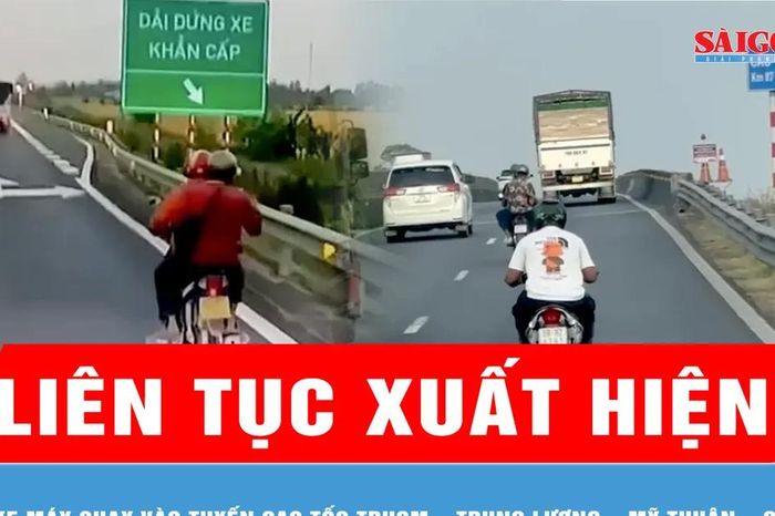 Xe máy liên tục chạy vào tuyến cao tốc TPHCM – Trung Lương – Mỹ Thuận – Cần Thơ - Báo Sài Gòn Giải Phóng