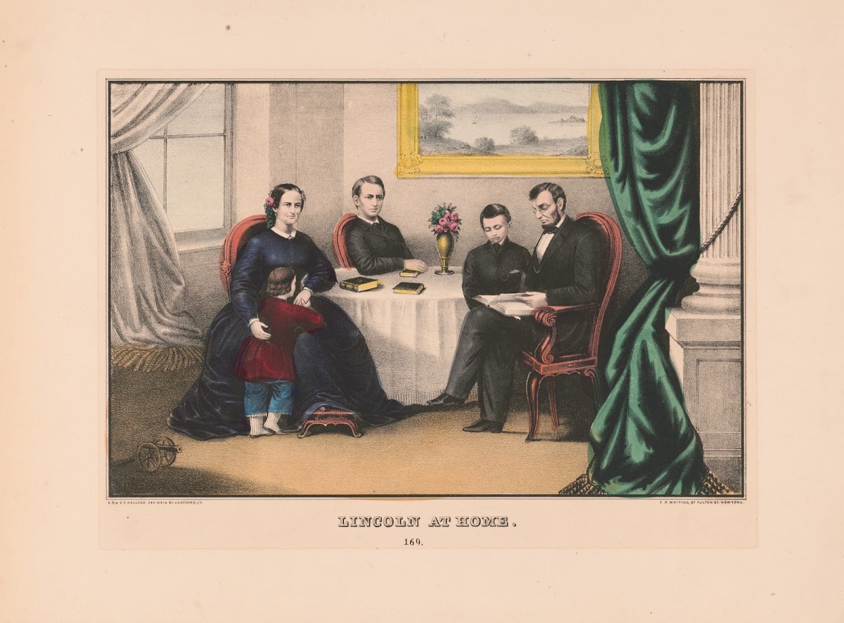 Lincoln at home 19th century