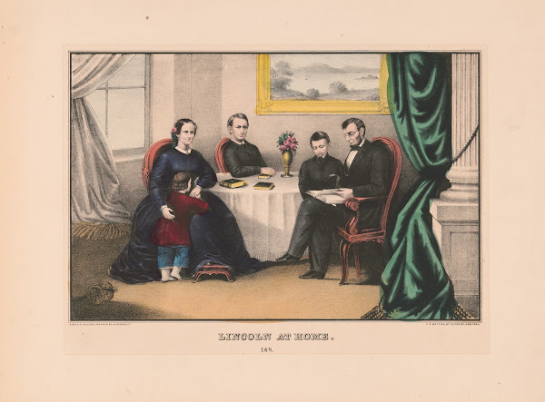 Lincoln at home 19th century