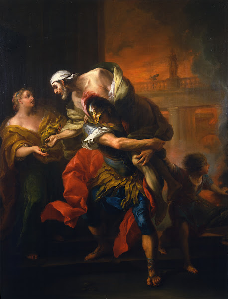 Aeneas Rescuing his Father from the Fire at Troy