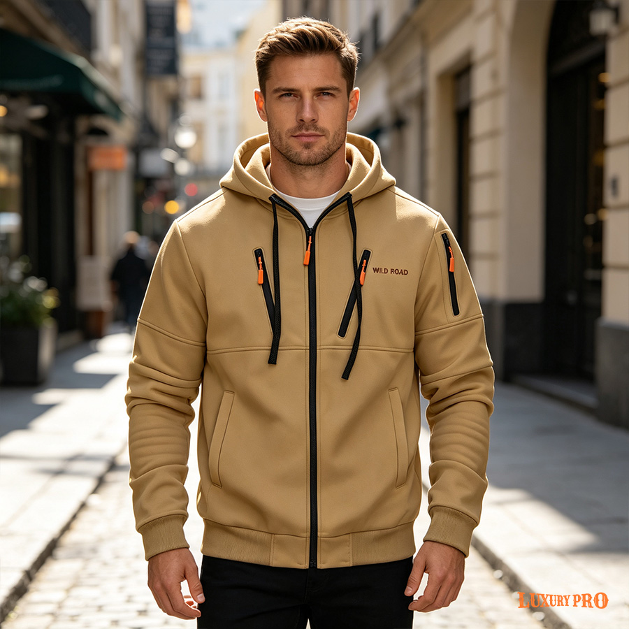 2D‑Diagonal Multi‑Zip Sweatshirt‑Heng Sweatshirt