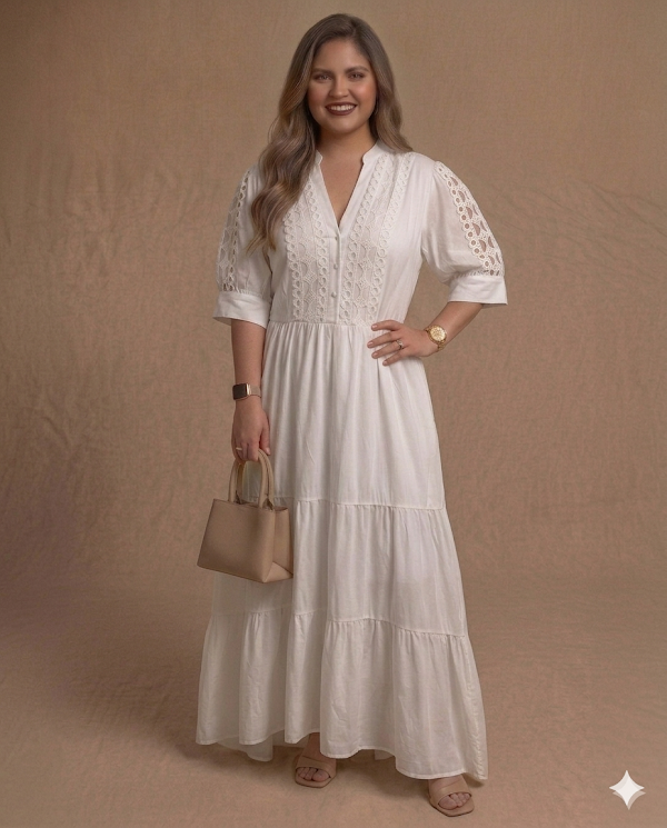 Vestido Largo Blanco