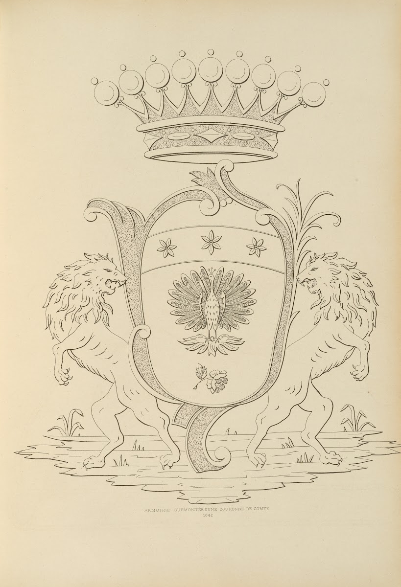 Album de chiffres  monogrammes couronnes de noblesse francaises et etrangeres Pl