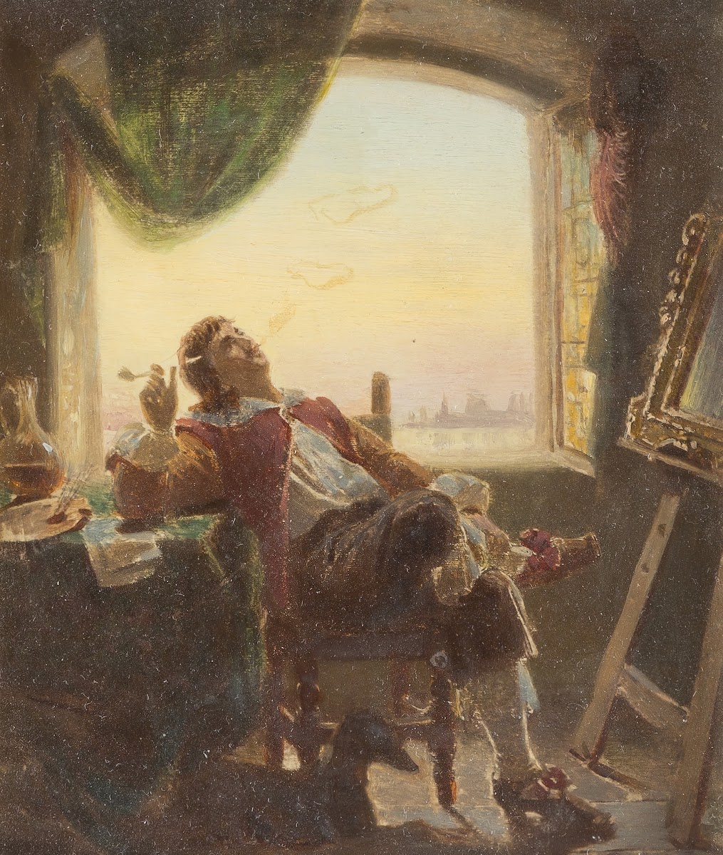 In the artists studio