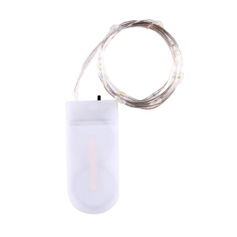 LED-Kupferdraht-Lichterkette mit Knopfzellen-Batterie