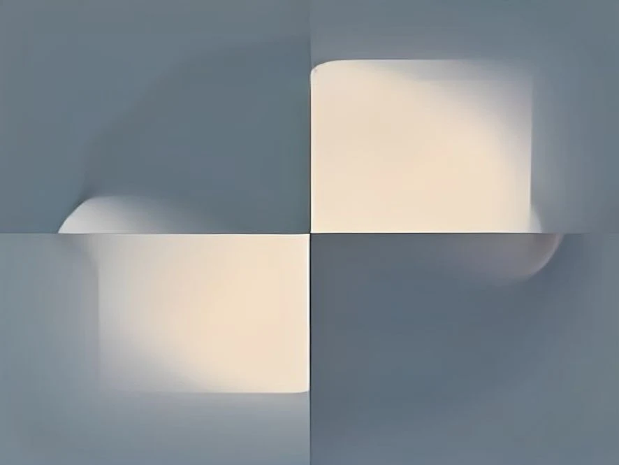 온라인 신청과 에너지 지원 카드를 상징하는 노트북과 카드 봉투 일러스트
