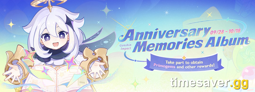 The "Anniversary Memories Album" web event, running 28 September to 18 October 2026