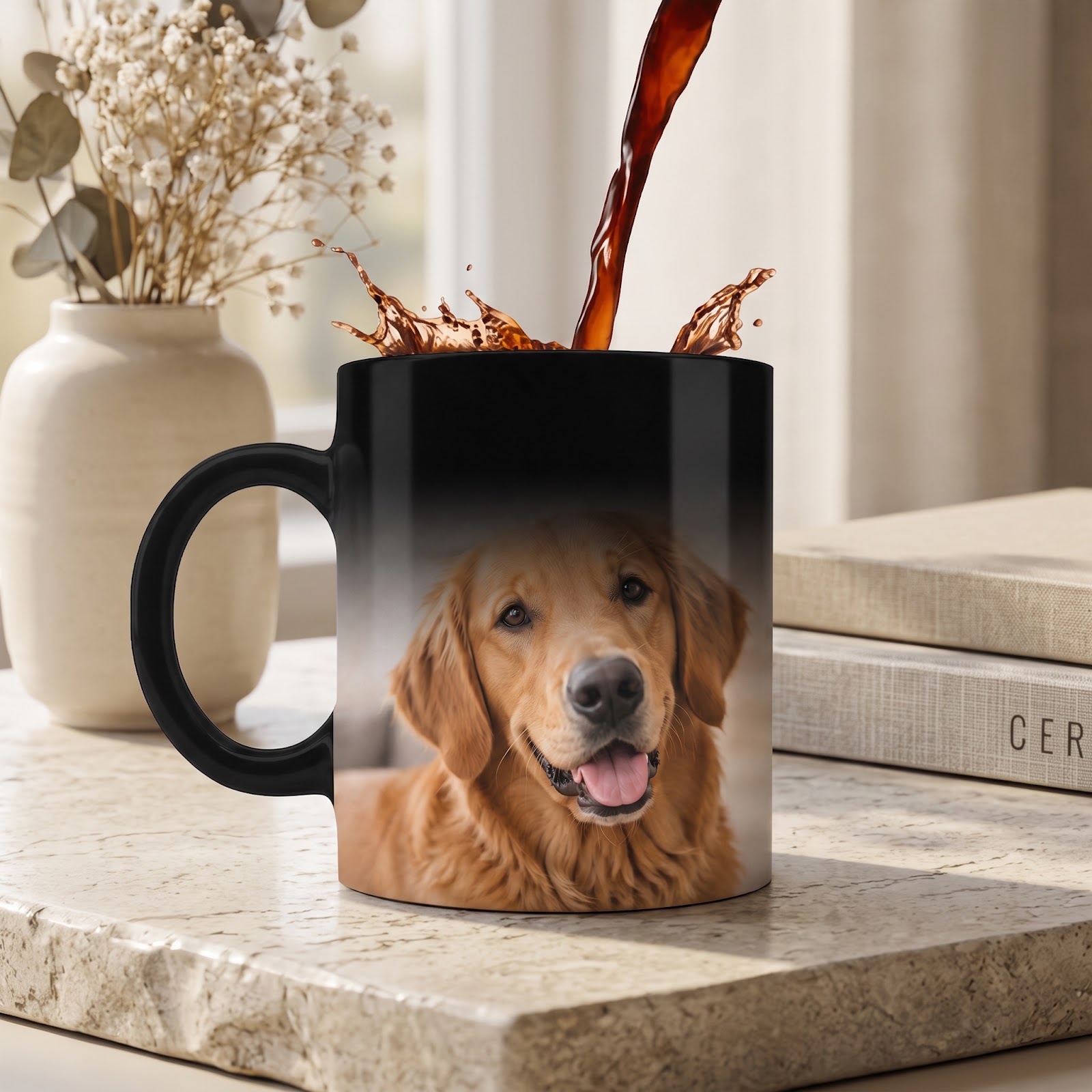 Taza Magica Negra 11Oz