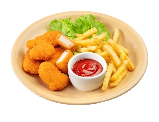6 Chicken Nuggets with Chips