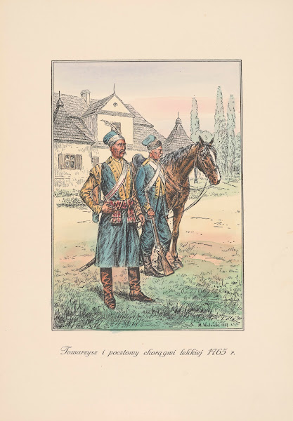 Towarzysz i pocztowy chorągwi lekkiej 1763 r 1938