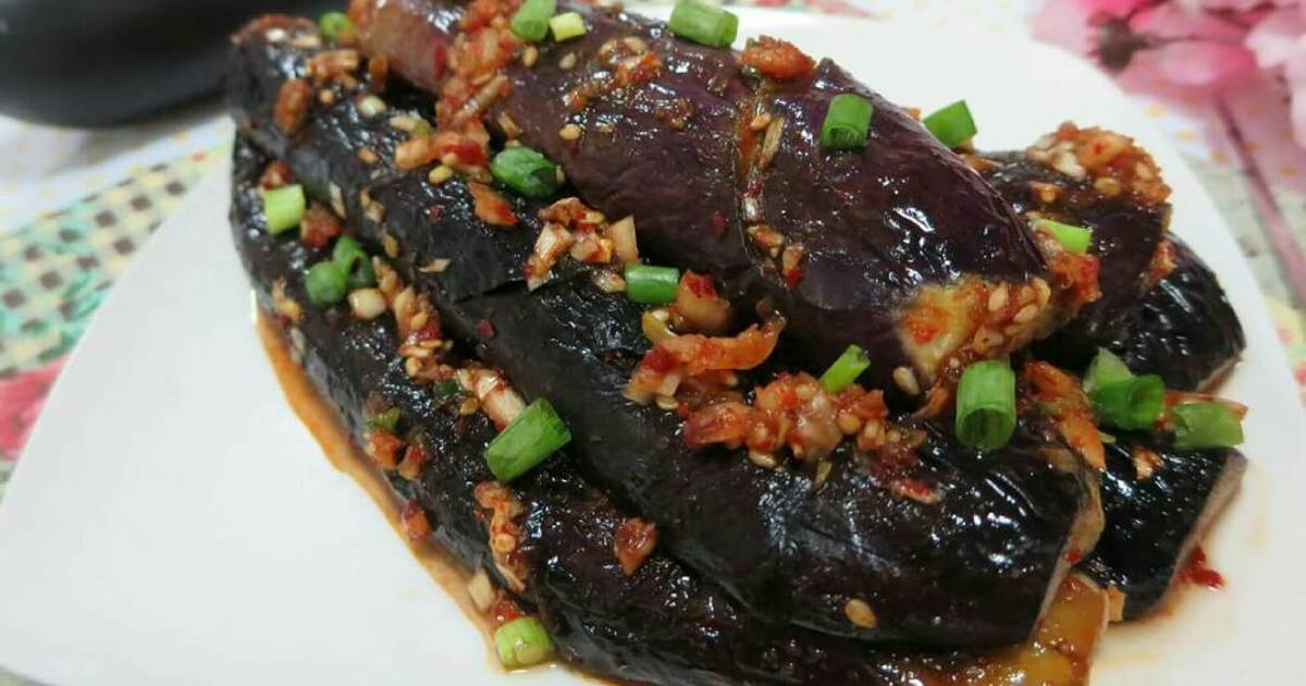 Cà Tím Nướng Sốt Nước Tương(xì dầu) 가지양념구이