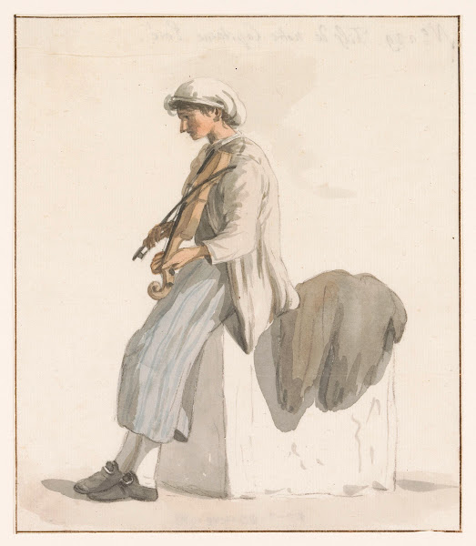 Zoon van kapitein Erié met viool 1778