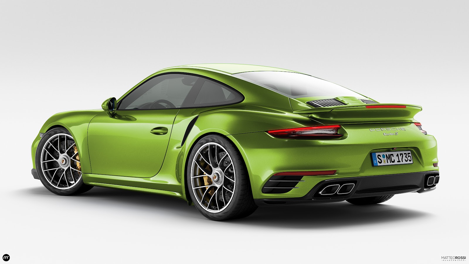 Porsche 911 Turbo S Car Rear