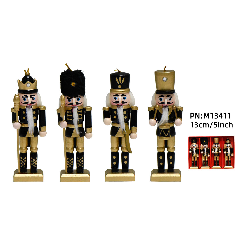 Nutcracker soldier made of hardwood, 13 cm