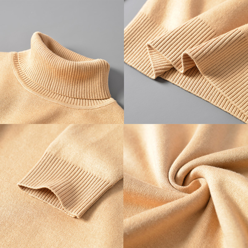 Men's turtleneck sweater, slim fit, 400g