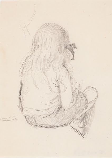 Antti Sitting seen diagonally from behind