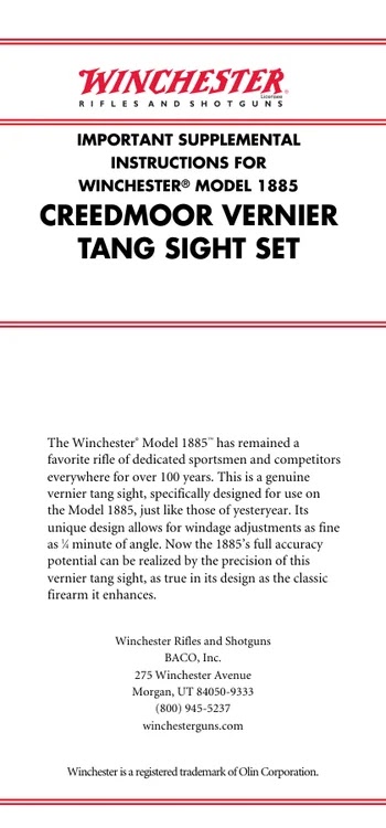 Winchester Creedmoor Sight