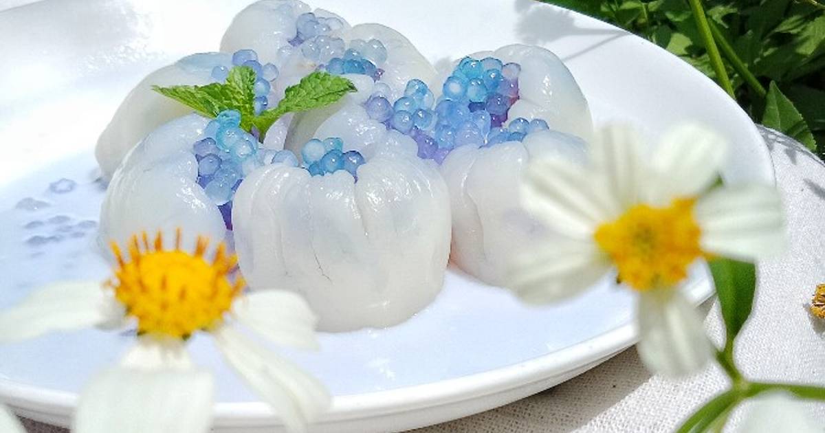 Sữa Chua Vải Hoa Đậu Biếc
