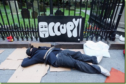 occupy empty pizza boxes