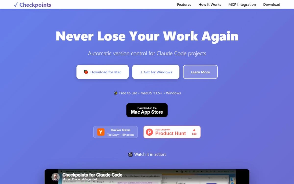 Captura de Never lose your work again
